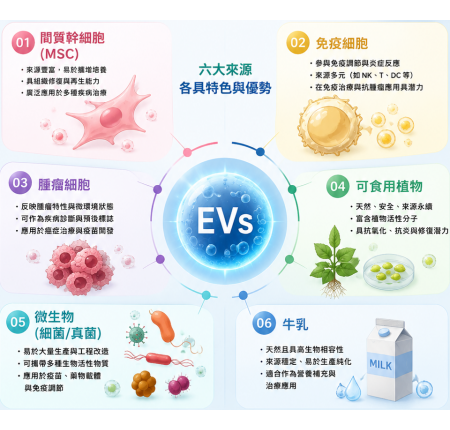 外泌體來源大解析：6大胞外囊泡種類、特色與應用一次看懂